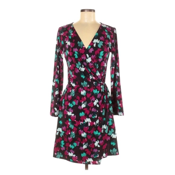 Bar III Dresses & Skirts - Bar III floral print cinch waist drape wrap dress
